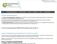 Tablet Screenshot of health-region.de